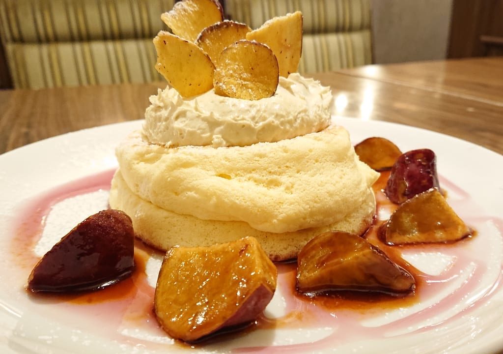 さつまいもリコッタパンケーキ