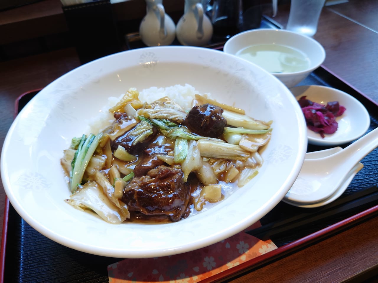 牛バラあんかけご飯