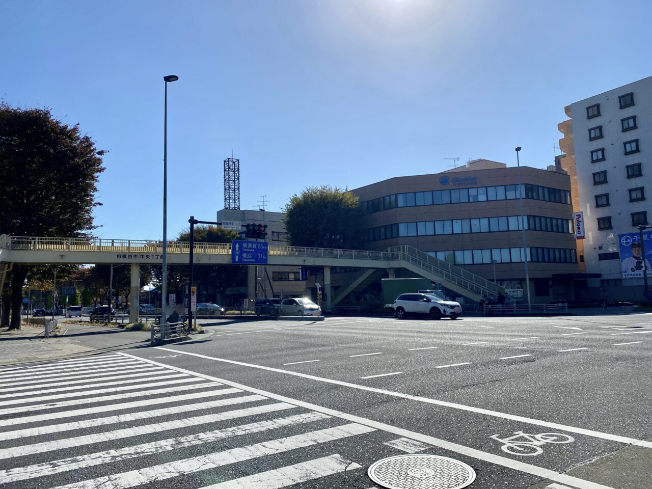 相模原駅近く、さがみ夢大通り沿いのJNファミリ―跡地でのマンション建設が進んでいました