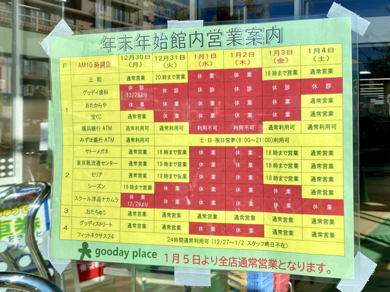 2024年から2025年の年末年始の相模原駅周辺のスーパーの営業時間についてお知らせ