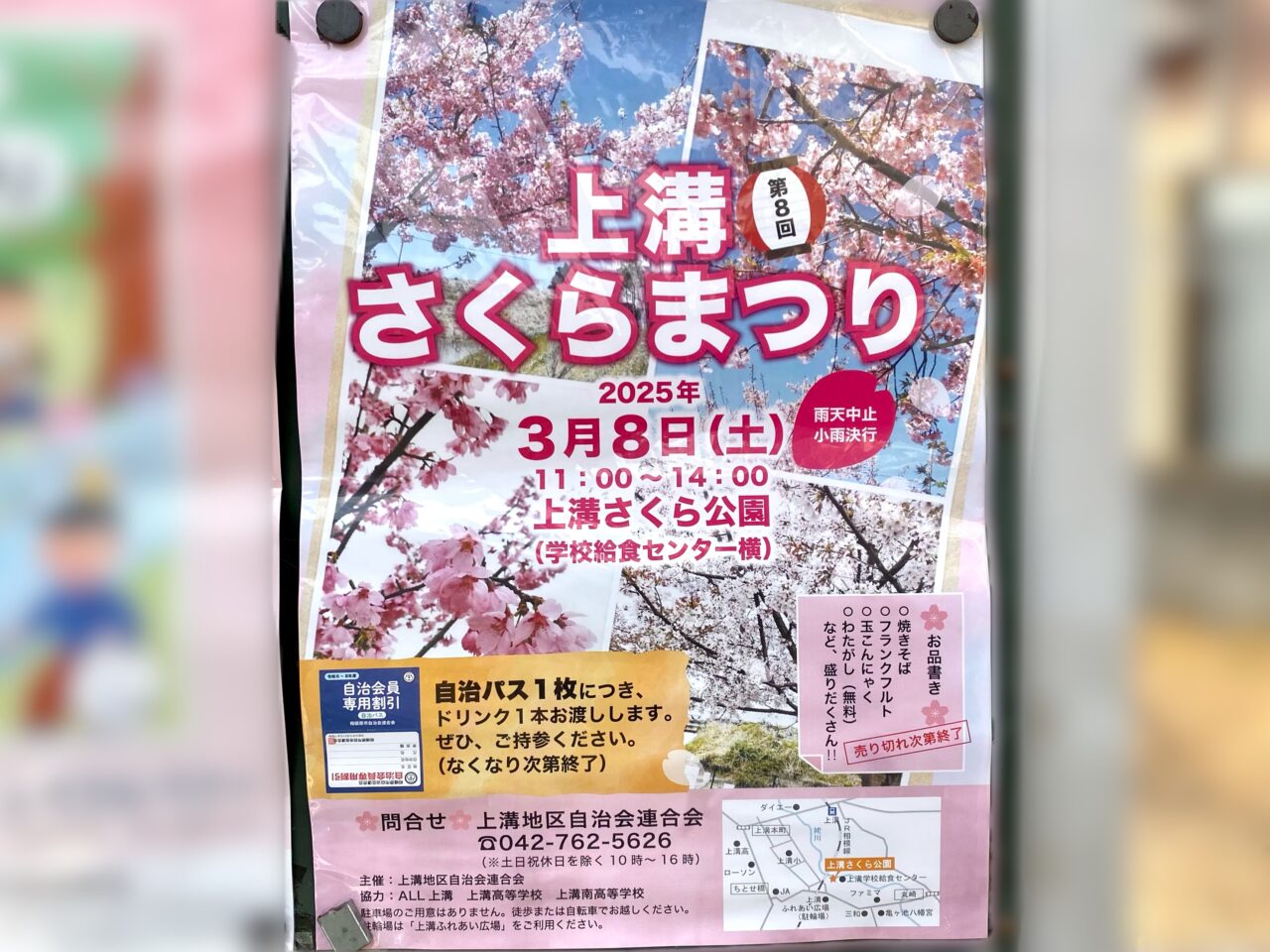 【相模原市中央区】まるで桜の博物館！「上溝さくら公園」では39種類の桜を順次楽しめます。3/8には「上溝さくらまつり」も開催