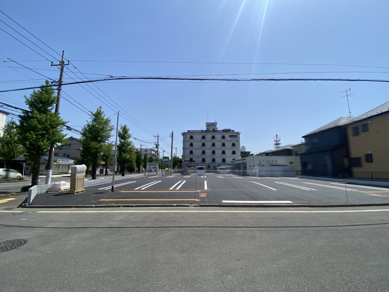 【相模原市中央区】中央5丁目にあった「相模原調理師専門学校」の建物が解体され駐車場になっていました