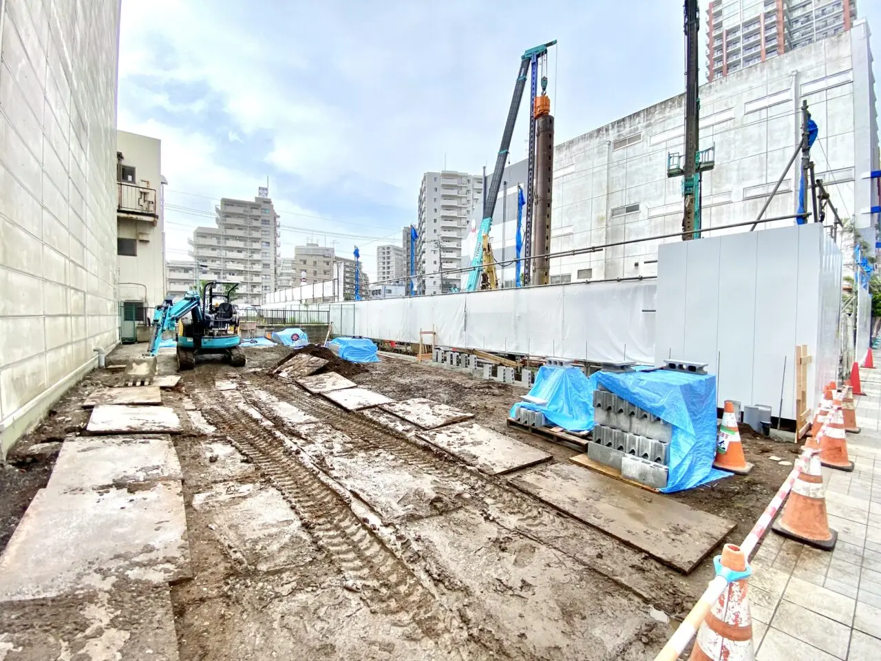 【相模原市中央区】JR相模原駅近く、さがみ夢大通りの各建設予定地で工事が本格的に始まっています